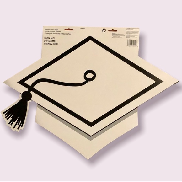 Autograph Graduation Cap - Blank Graduation Cap for Signatures! - Picture 3 of 11